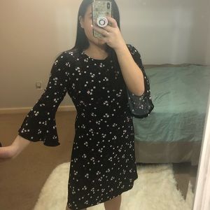 TOMMY HILFIGER Black Floral Dress Sz 4